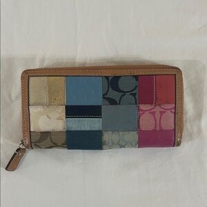 Coach Multicolor Patchwork Wallet